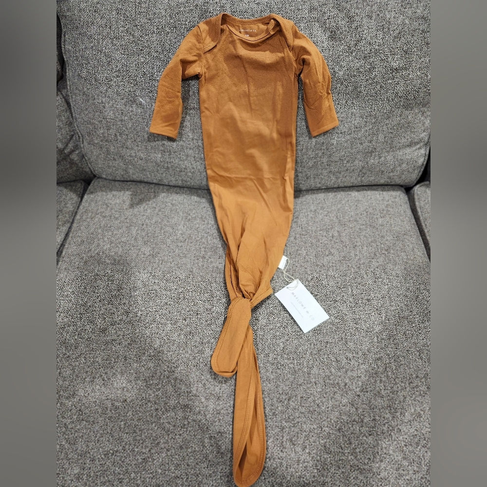 Marlowe & Co Organic Cotton Infant Tie Knot Gown